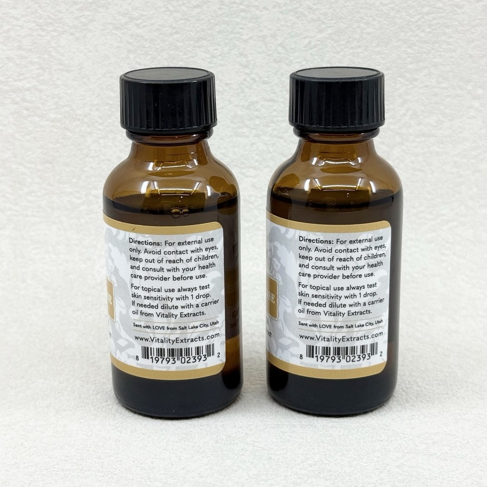 Vitality Extracts Frankincense 30ml Set Of 2 NEW With Glass Dropper Cap - Picture 2 of 4